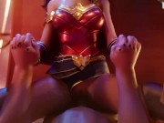 Preview 3 of POV - Wonder Woman gets Missionary Fucked and creampied