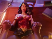 Preview 5 of POV - Wonder Woman gets Missionary Fucked and creampied