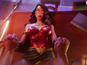 Preview 6 of POV - Wonder Woman gets Missionary Fucked and creampied