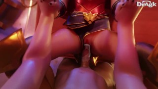 POV - Wonder Woman es follada por misionero y creampie