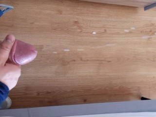 Big Ejaculation with Lot of Cum after Solo Masturbation