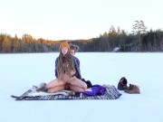 Preview 6 of Sex on a frozen lake - RosenlundX - 4K