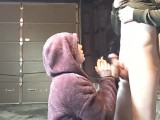 Scrawny Dicked Friend Pays For Blowjob while Heather Kane's on Her Cigarette Break