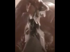 Big ass, soap, shower, solo, anal,tease