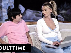 ADULT TIME - Hot Stepmom Pristine Edge Is Kept Up All Night By Her Stepson's Desire To Fuck