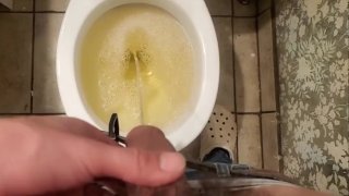 Urinating pov stud cock