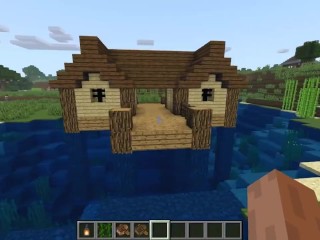 Как построить небольшой (рыбацкий) домик на воде в Майнкрафт