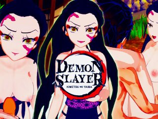 demon slayer, 鬼き滅めつの刃やいば, uncensored, handjob