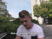 Preview 1 of BigStr - Muscular Jock Has No Problem To Get His Ass Fucked In Public For The Right Amount Of Money