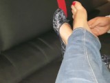 After a long day in my shoes i need a foot massage - latinafeet386 