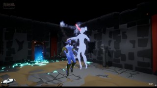 Elewder [PornPlay変態ゲーム] Ep.1幽霊と狼男の女が空中でセックス