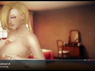 big tits, cartoon, hentai game, blonde