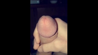 Jerking off to a snapchat my girlfriend sent me