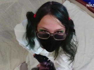 Кончишь мне на лицо? АСМР ролевая игра от медсестры! Инструкция по дрочке на русском