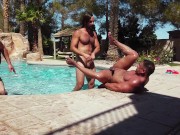 Preview 4 of Colby Jansen And Jock Johnny Rapid Breeding Raw In Pool Orgy