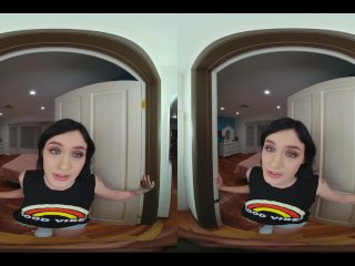 Risky Fuck With Rosalyn Sphinx While Her Parents Are In Other Room VR Porn