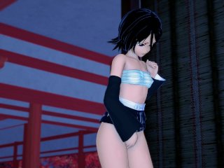 Rukia Touches Her Self At Night Bleach Hentai