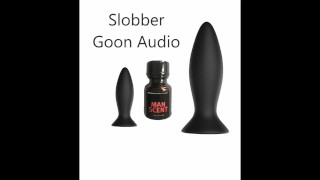 Audio erótico Babeando Goon se masturba con consolador hasta culo