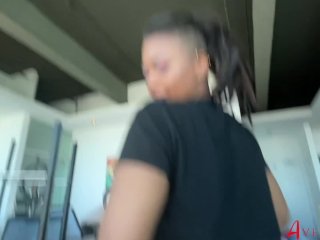 Ebony slut Avery Jane's Anal Audition with Mike Adriano screenshot number 2