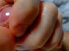 dick head ultra close up masturbation