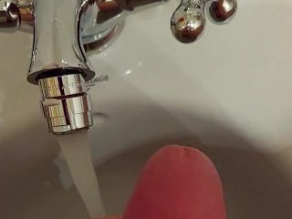 vertical video, solo, bidet, cumshot