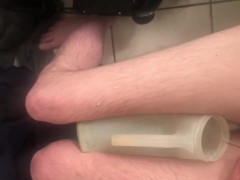 Paraplegic peeing with catheter