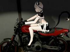 Video Hello moto! Bike sexy solo action! Waifu Emy is riding on the storm!