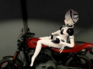 Hello Moto! Bike Sexy Solo_Action! Waifu Emy_Is Riding on the Storm!