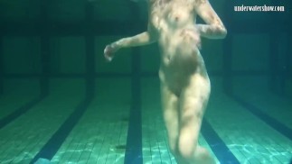 Tiniest sexiest horniest babes swim and masturbate