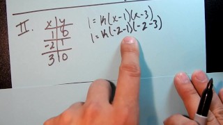 Lagrange-interpolatie gebruiken om een kwadratische te vinden