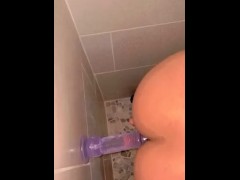 Sissylilly backing up on dildo