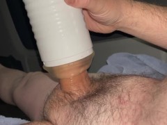 Having fun with my Lovense Max 2 toy lots of cum