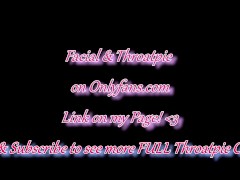 Russian Goddess Gives Sloppy Tongue Deepthroat Blowjob with Huge Cum Facial Throatpie & Facesitting