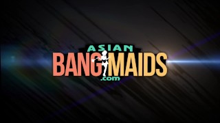 Shy Filipina teen maid interviewed and fucked