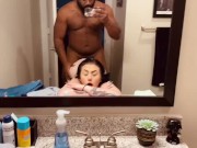 Preview 6 of pawg sucks and fucks bcc in front of the bathroom mirror