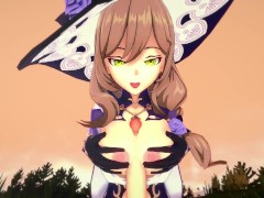 Genshin Impact: LISA BlowJob and Titjob (3D Hentai)