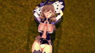 Genshin Impact: LISA BlowJob and Titjob (3D Hentai)