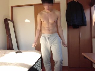 男 オナニー, solo male, school, handjob