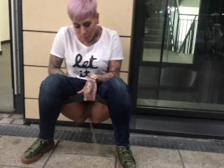 tattooed women, mother, pissing, exclusive