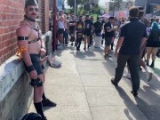 Preview 3 of Getting my dick sucked while others are watching at Folsom Street Fair 2021