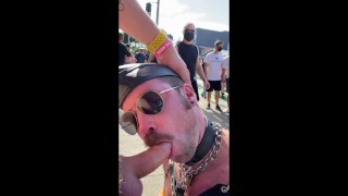 At Folsom Street Fair 2021 I'm Having My Dick Sucked While Others Look On