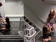Preview 1 of XXX Real Explicit Footage of Lover's Risky 'Just the Tip' Quickie Turned Stairway Sex Olympics