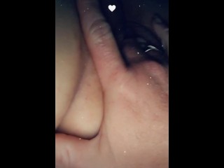 Hubby Teases Gaped Wet Clean Pussy
