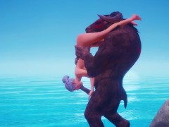 Video Furry Minotaur vs Horny Girl | Big Cock Monster | 3D Porn Wild Life
