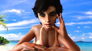 [Bonificación] Elisabeth coño muslo joroba seca en la playa POV [Grand Cupido] ( BioShock Infinite )