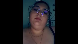 Sexy BBW SSBBW Smoking in Lingerie 