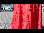 Preview 2 of Cutting my dress in public until I'm completely naked (Music Video/Trailer)