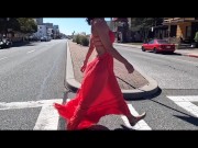 Preview 4 of Cutting my dress in public until I'm completely naked (Music Video/Trailer)