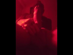 Red light cumshot!