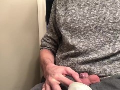 Paraplegic uses cath